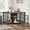 Rustic Brown + Black, variant on VOWNER 52 Inch Dog Crate Furniture Corner, Wooden Dog Kennel Furniture, End Table Dog Crate for Large Dogs, Indoor Pet Crates Corner Side Table for Dogs, Wide Top Perfect for Limited Room, Brown