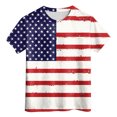 thumbnail image 4 of Gerichy Boys Tshirts,Boys 4th of July Shirt New Tie Dye Off Shoulder Top For Boys Girls And Babies Summer Trend Light Plate Short Sleeved Shirt, 4 of 5