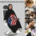 thumbnail image 5 of America Canada Flag Art Barber Cape 66"x55" Salon Hair Cutting Haircut Cape Color Capes Stylist HairdresserApron, 5 of 7