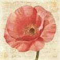thumbnail image 3 of Hristova, Albena 15x15 Black Modern Framed Museum Art Print Titled - Blushing Poppy on Cream, 3 of 5