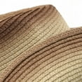 thumbnail image 4 of Wdgfv Straw Cowboy Cowgirl Hat Wide Brim Woven Western Cap UPF 50+ Beach Sun Hat Shapeable Packable Fedora Cap for Men Women Coffee One Size, 4 of 5
