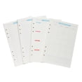 thumbnail image 1 of 1 Set Assorted Periods Loose-leaf Filler Papers 6-Hole Spiral Notebook Paper Replacement (A6), 1 of 9