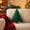Green#75, variant on White Christmas Tree Shaped Throw Pillow Cozy Plush Teddy Fleece Holiday Decorative Cushion with Brown Trunk for Sofa Couch Bed Home Decor