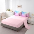 thumbnail image 3 of jejeloiu Rainbow Star Pattern 7-Piece Twin Bedding Sets Kids,Abstract Galaxy Bedding Comforter Set For Girls,Reversible, 3 of 7