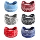 thumbnail image 1 of Diademas anchas para yoga, pañuelos elásticos impresos para la cabeza, bandas elásticas para el pelo para mujeres y niñas, 6 unidades, 1 of 6