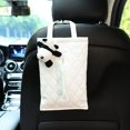 thumbnail image 3 of Bonita caja de pañuelos de papel para coche con forma de panda de dibujos animados, reposacabezas para asiento, soporte de torre de papel de cuero, organizador interior para coche, accesorios de estil, 3 of 4