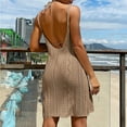 thumbnail image 5 of Maillot de Bain pour Femmes Couverture de Plage Piscine Maillot de Bain Blouse Contrastée Robe Crochetée Dégradée, 5 of 5