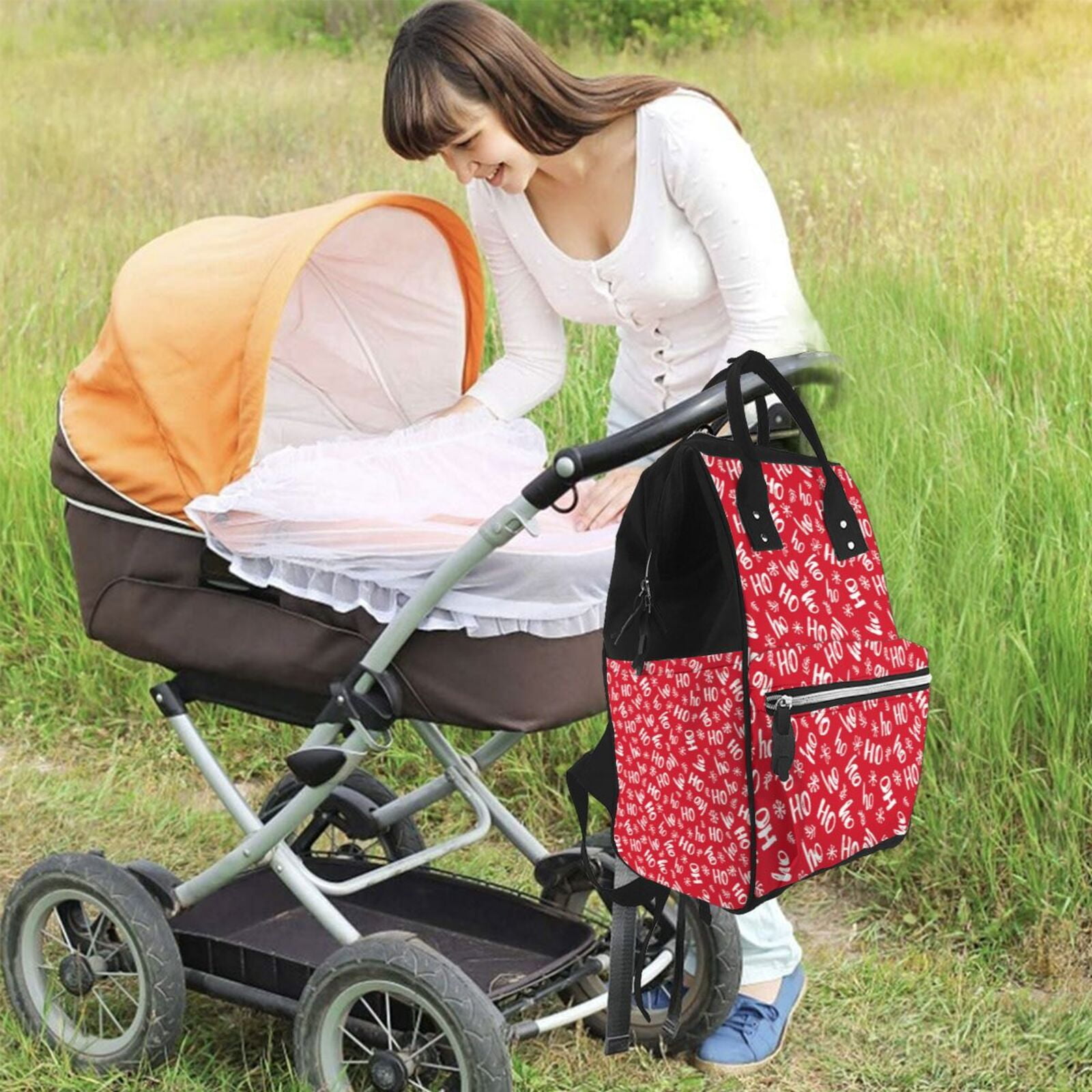 Ratiio Hohoho Mummy Backpack - Waterproof Twill Canvas, Large Capacity Diaper Bag with Multiple Pockets and Adjustable Straps