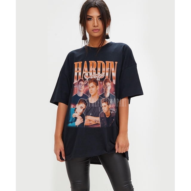 HARDIN SCOTT T-Shirt Rétro, HARDIN SCOTT Fan Club Chemise, HARDIN SCOTT Vintage, HARDIN SCOTT - comme sur l'Image - 2TG