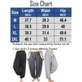 thumbnail image 3 of FUTATA Women's Solid Color Harem Pants Casual Comfortable Yoga Beach Pants Loose Lounge Trousers, 3 of 5