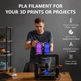 thumbnail image 5 of WYZworks PLA 1.75mm [ TRANSLUCENT BLUE ] Premium Thermoplastic Polylactic Acid 3D Printer Filament - Dimensional Accuracy +/- 0.05mm 1kg/2.2lb + [ Multiple Color Options Available ], 5 of 8