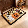 thumbnail image 2 of Halloween Doormat Cute Ghost Pumpkin Floor Mat, Super Absorbent Grip-Enhanced Bathroom Rug for Entryway Kitchen Front Door Laundry Room Home Decor by OVFUIZ, 2 of 6