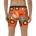 thumbnail image 2 of Men's Boxer Briefs, Monster Truck,Truck Cartoon Soft and Breathable Mens Underwear Boxer Briefs With Widen Waist, 2 of 5