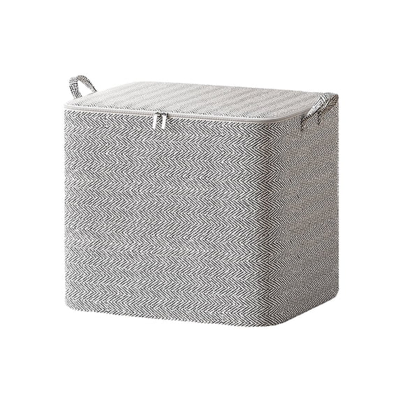 Extra Large Blanket Storage Containers, 110L Breathable Clothes Bedding Pillow Sheet Storage Bags with Zipper, Non-Woven Moving Quilt Large Capacity Storage Bins