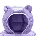 thumbnail image 5 of Staki Toddler Winter Coats Lightweight Puffer Jacket for Baby Infant Kids Toddler Sweater 12M,18M,24M,2T,3T,4T,5T,6Y(Purple,5-6 Years), 5 of 6