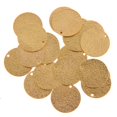 thumbnail image 1 of 20 piezas Cobre Gseado Moneda en Gota de oreja Estampado Fianza Colgantes Joyas Resultados Personalización Col - champán, 14MM Gloria Colgantes Cooper Blank Tag, 1 of 6