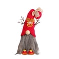 thumbnail image 2 of Fiudx Ofertas flash del día Muñeca sin rostro Red Elks Muñeca navideña, 2 of 5