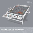 thumbnail image 5 of Jumbl 1000 Piece Puzzle Table with Drawers and Felt Surface, 23x31 Inch, 5 of 9