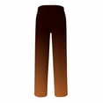 thumbnail image 6 of IVEYRTF Boys Gradient Color Fleece-Lined Jogger Pants Elastic Waist Drawstring Side Pocket Kids Fall Winter Casual Loose Trousers(Brown,8-9 Years), 6 of 6