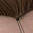 thumbnail image 6 of JIAN YA NA Stretch Velvet Sofa Cover with Separate Cushion Slipcover (Brown, 1 Seater-3 Pieces), 6 of 12
