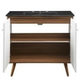 thumbnail image 4 of Modway Transmit 36" Bathroom Vanity in Walnut Black, 4 of 10