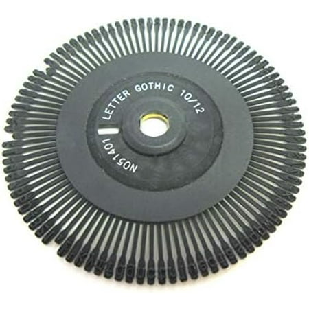 Nakajima Typewriter Model AE-710 Letter Gothic Printwheel (12 Pitch) by$$Electronics Other