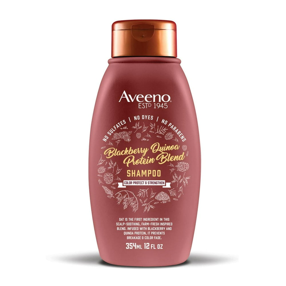 Aveeno Blackberry Quinoa Protein Blend SulfateFree Shampoo for Color