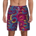 thumbnail image 2 of Goofa Colorful Snake Printed Men's Swim Trunks Board Shorts Quick Dry Mens Swimming Trunks with Compression Liner,Breathable Fit Hawaii Beach Shorts-3X-Large, 2 of 9