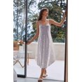 thumbnail image 2 of Ekouaer Womens Sleeveless Long Nightgowns Moon Print Sleep Dress V-neck Sleepwear, 2 of 6