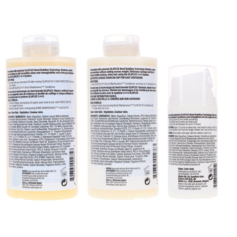 Olaplex No. 4, 5, 6 Bond Maintenance Shampoo, Conditioner & Leave