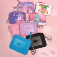 thumbnail image 5 of Cartera de cuero con diseño de osos cariñosos de caramelos, bolso con cremallera de dibujos animados, bolsa de almacenamiento de identificación, colgante de anime, decoración, juguetes bonitos para ni, 5 of 5