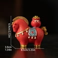 thumbnail image 5 of Ngxiha Year of The Horse 2026 Decorations, 2026 The Horse Chinese New Year Ornaments Resin Ornament Spring Festival Cute Zodiac Gift Blessing Souvenir Home Office Store Restaurant Tabletop Decors, 5 of 9