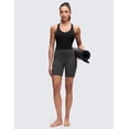 thumbnail image 6 of CRZ YOGA Butterluxe Racerback Wireless Padded Yoga Longline Sports Bra for Women V Neck Crop Tank Tops, 6 of 6