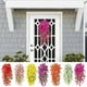 thumbnail image 1 of Enredaderas artificiales de flores de rosa | Juego de cestas colgantes decorativas de 5 piezas | Arreglo floral simulado de plástico montado en la pared de 75 cm para la decoración del hogar en el, 1 of 1