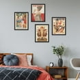 thumbnail image 4 of PixonSign Set of 4 Vintage Adhesive Canvas Posters, Framed Wall Art Leyendecker Art Deco Fashion Magazine Covers Classic Historic American Prints, Ancient Civilization Wall Décor - 8"x10" Black, 4 of 5