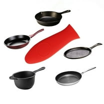 1Pc Kitchen Heat Silicone Hot Handle Holder Sets for Baking Cookware Pan Handle Cover Grip Cooking Utensils Handle Cover Silicone Pot Handle Sleeve Heat Resistant Skillet Handle Holder,Red,5.63x1.97"