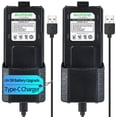 thumbnail image 1 of Batería BAOFENG UV-5R 3800 mAh con carga USB-C, paquete de 2, 1 of 9