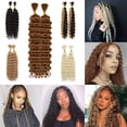 thumbnail image 4 of LPSSTORE Ensemble de Perruques Noires Cheveux Tressés Ondulés Profonds Extensions de Cheveux Boho, 4 of 4
