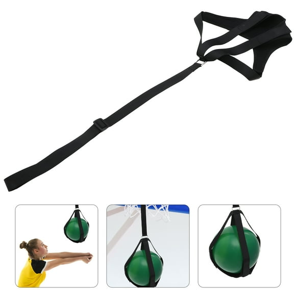 GAXIRE 1Set Nylon Volleyball Spike Trainer for Athletes Indoor Games Black 28x13in