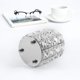 thumbnail image 3 of Elegante organizador de brochas de maquillaje de cristal y metal, diseño geométrico, acabado plateado, almacenamiento de tocador que ahorra espacio para su escritorio glamoroso, 3 of 7