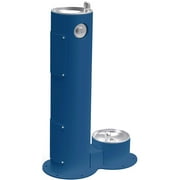 Elkay Lk4400dbfrk 40-5/16" Floor Mounted Outdoor Rated Drinking Fountain - Blue