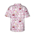 thumbnail image 3 of Balery Easter Rabbit Print Men's Hawaiian Shirts Short Sleeve Beach Shirt Relaxed Fit Vacation Button Down Shirts-, 3 of 9