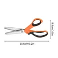 thumbnail image 2 of Honeeladyy 1 PC Stainless Steel Pinking Shears Comfort Grip Craft Zig Zag Cut Sewing Scissor, Professional Handheld Dressmaking for Fabric, Papers, 2 of 4