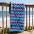 thumbnail image 6 of Big Beach Towels 55"x28" Oversized Microfiber Turkish Quick Dry Mermaid Tail Beach Towel, Sand Free Absorbent Lightweight Towel for Adults Men Women Swimming Camping Travel, 6 of 7