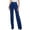 Navy, variant on Weardear Women's Dress Pants Solid Wide Leg Lounge Pants Casual Straight Leg High Waist Pants Stretchy Trousers