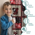 thumbnail image 3 of Blackout Kids Curtains,Red Plaid Dog Jigsaw Puzzle Childrens Insulated Curtains Set Of 2,Bedroom Essentials,Toddler Room Decor 52x84in(132x213cm), 3 of 4