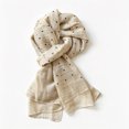 thumbnail image 4 of QSAWXQZ Women's Cotton Linen Long Scarf Polka Dot Lightweight Shawl Wrap Neck Scarf Free Size, 4 of 5