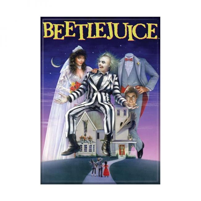 Beetlejuice FRIDGE MAGNET movie poster 