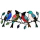 thumbnail image 1 of Decoración de pared con pájaros de metal, pájaros en ramas, decoración colgante para el hogar, ramas y pájaros, letreros de pared con temática natural., 1 of 8