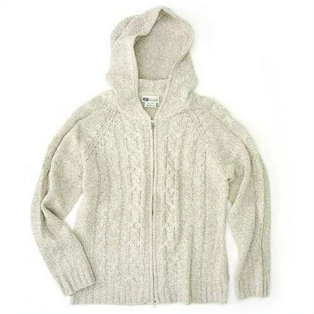 Faded Glory - Women's Hooded Cable Knit Sweater